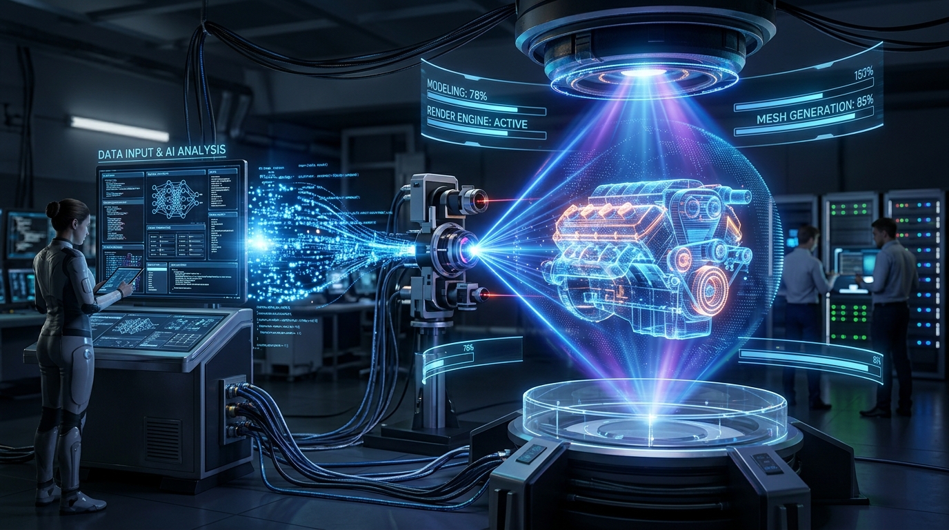 Holographic 3D model generation process