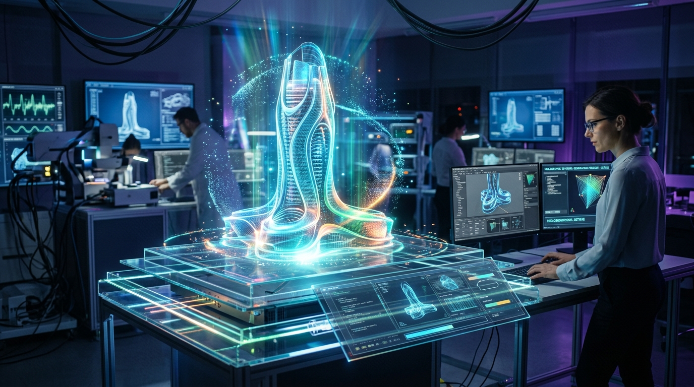 Holographic 3D model generation process