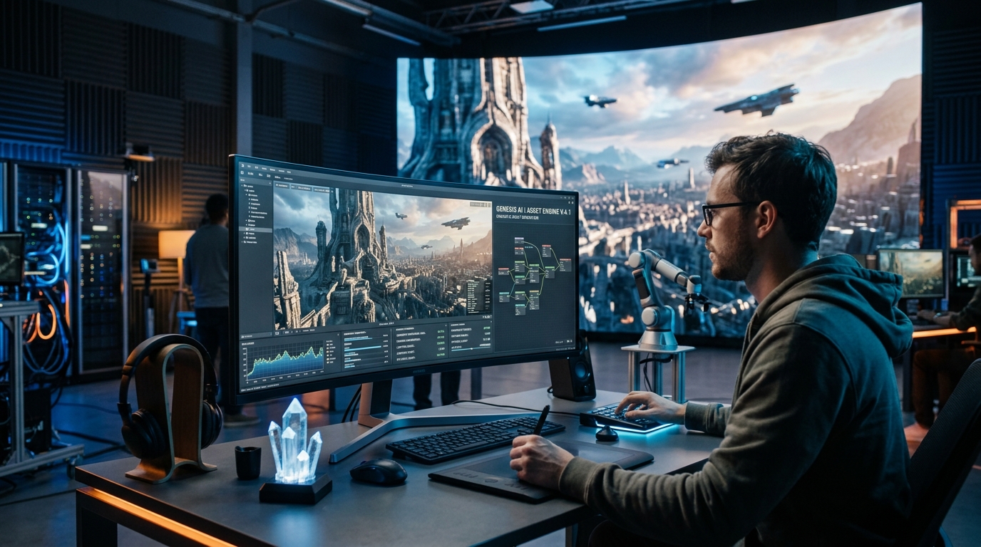 Advanced AI-driven 3D asset generation for cinematic production