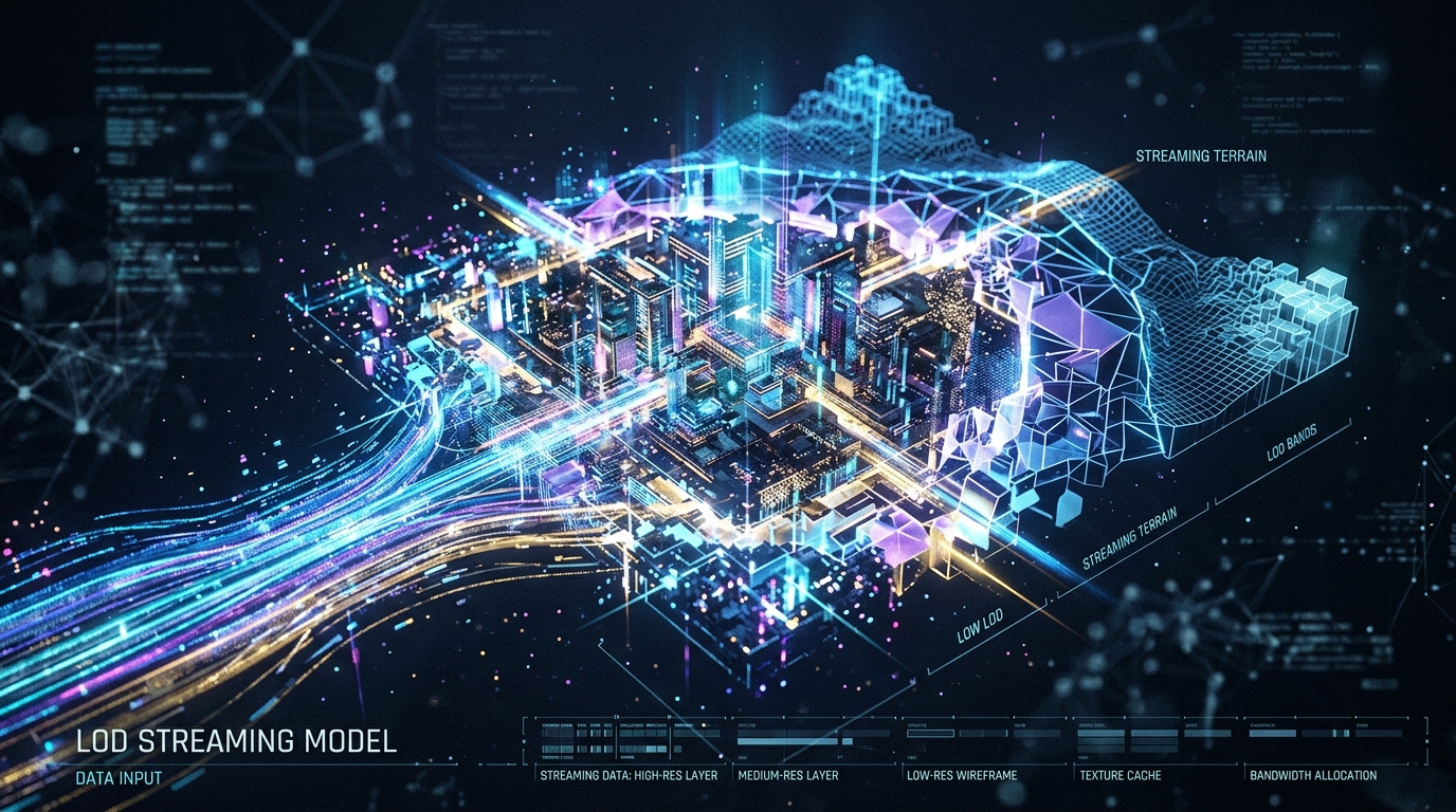 Abstract holographic LOD streaming model
