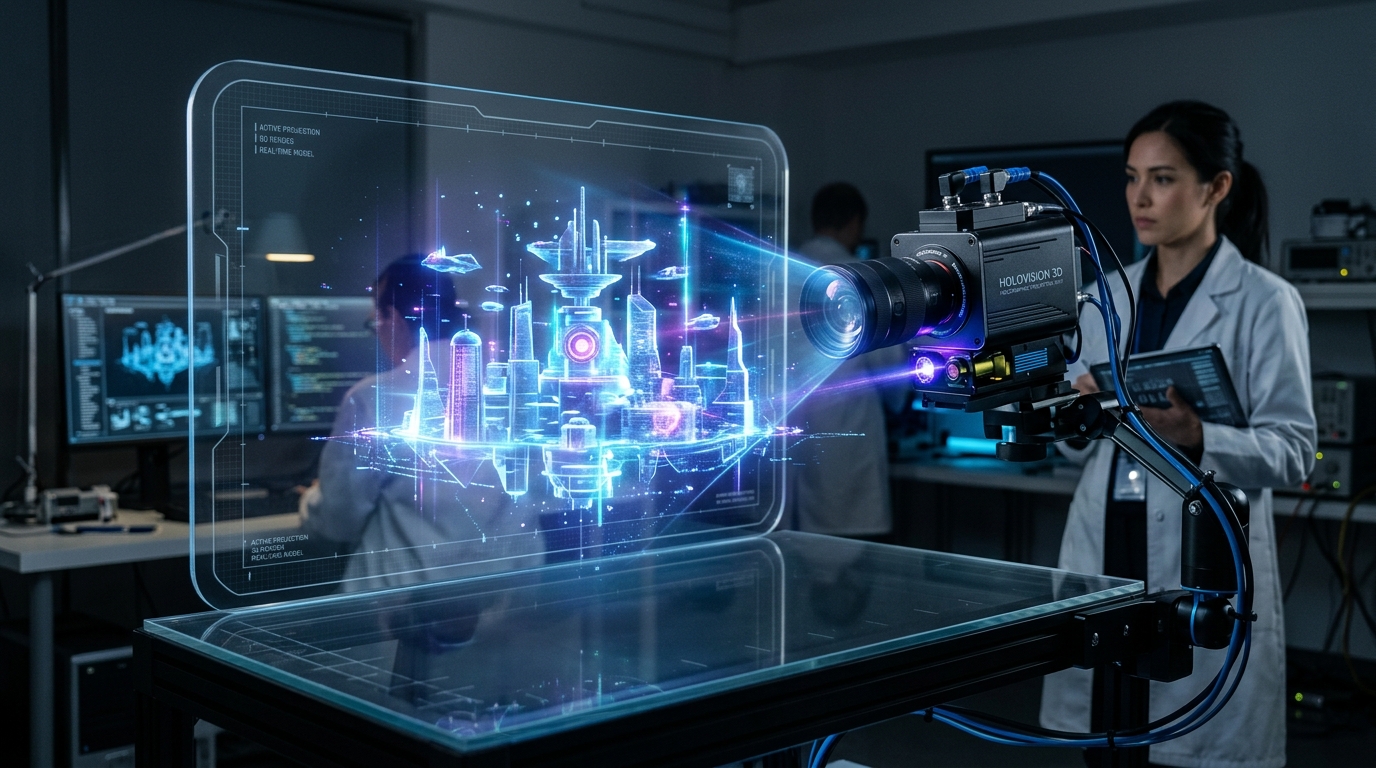 Holographic 3D Camera Projection