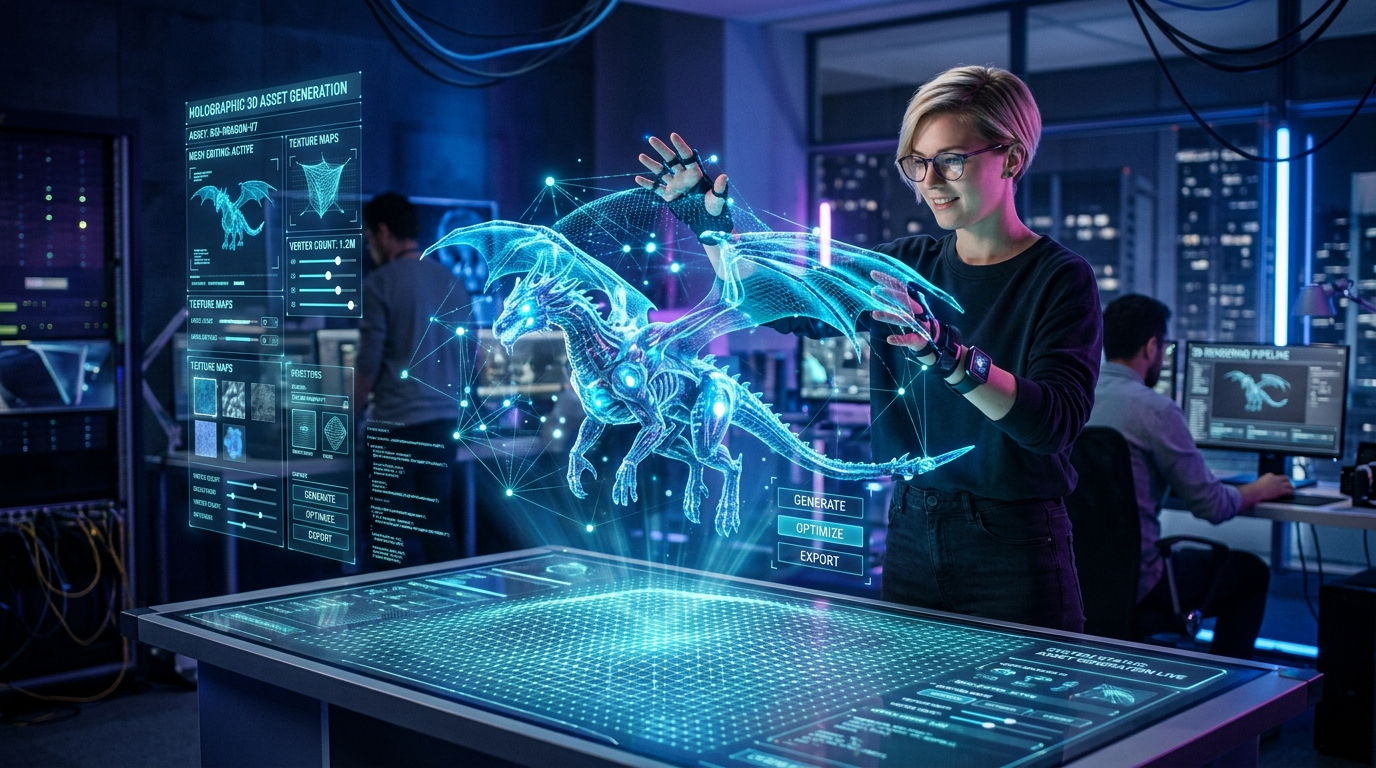 Holographic 3D Asset Generation