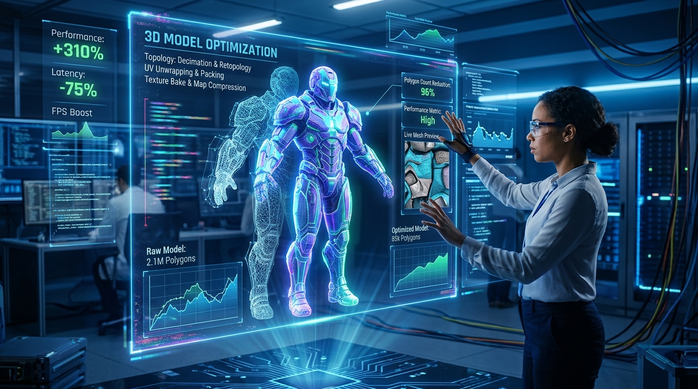 Holographic 3D Model Optimization