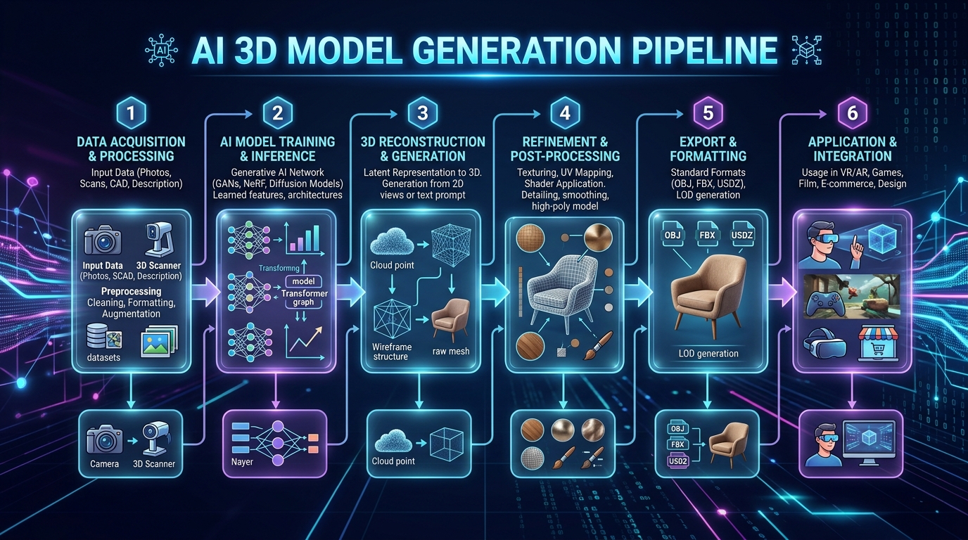 AI 3D Model Generation Pipeline